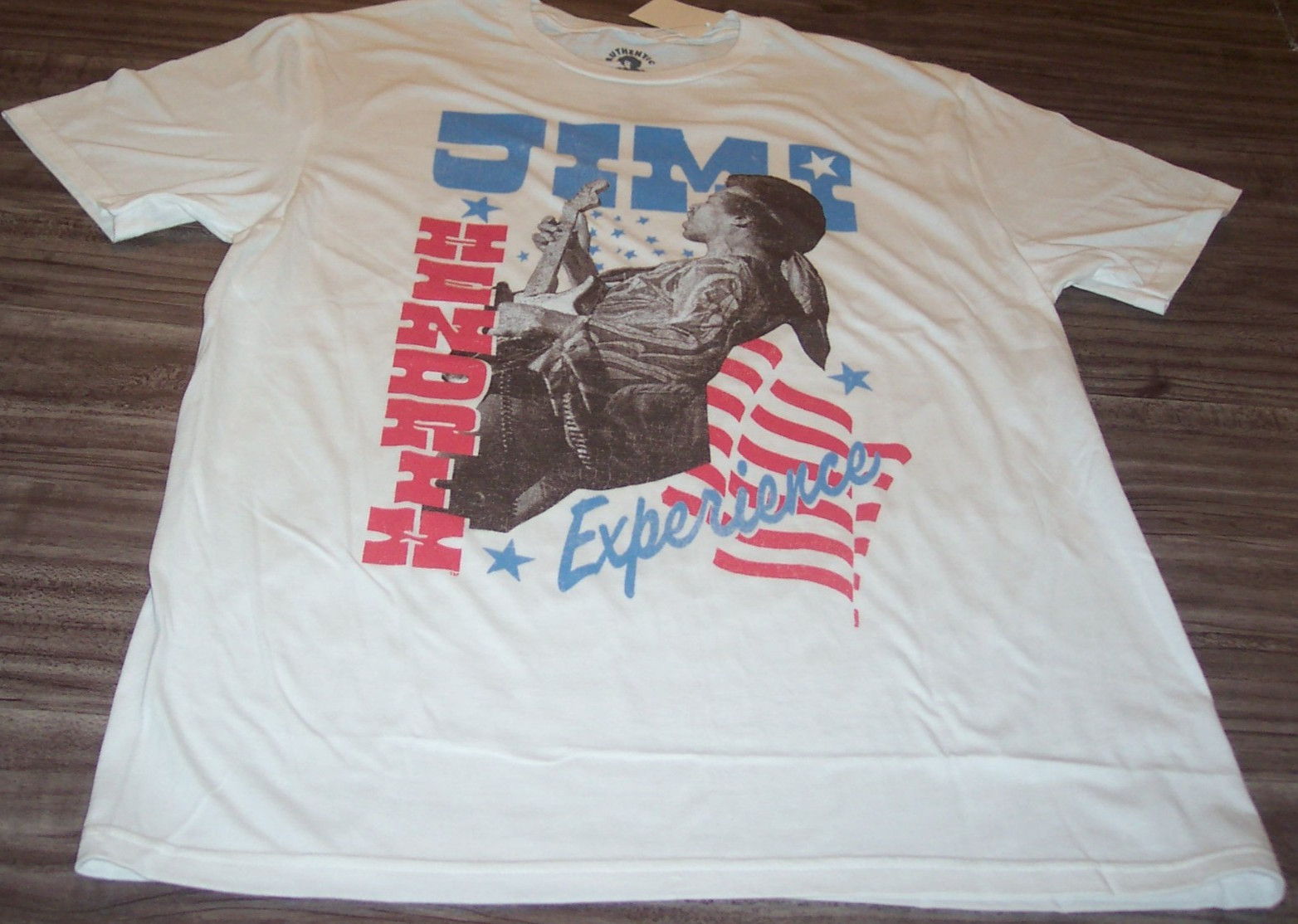 JIMI HENDRIX EXPERIENCE Star Spangled Banner USA Flag T-Shirt MENS LARGE NEW gallery
