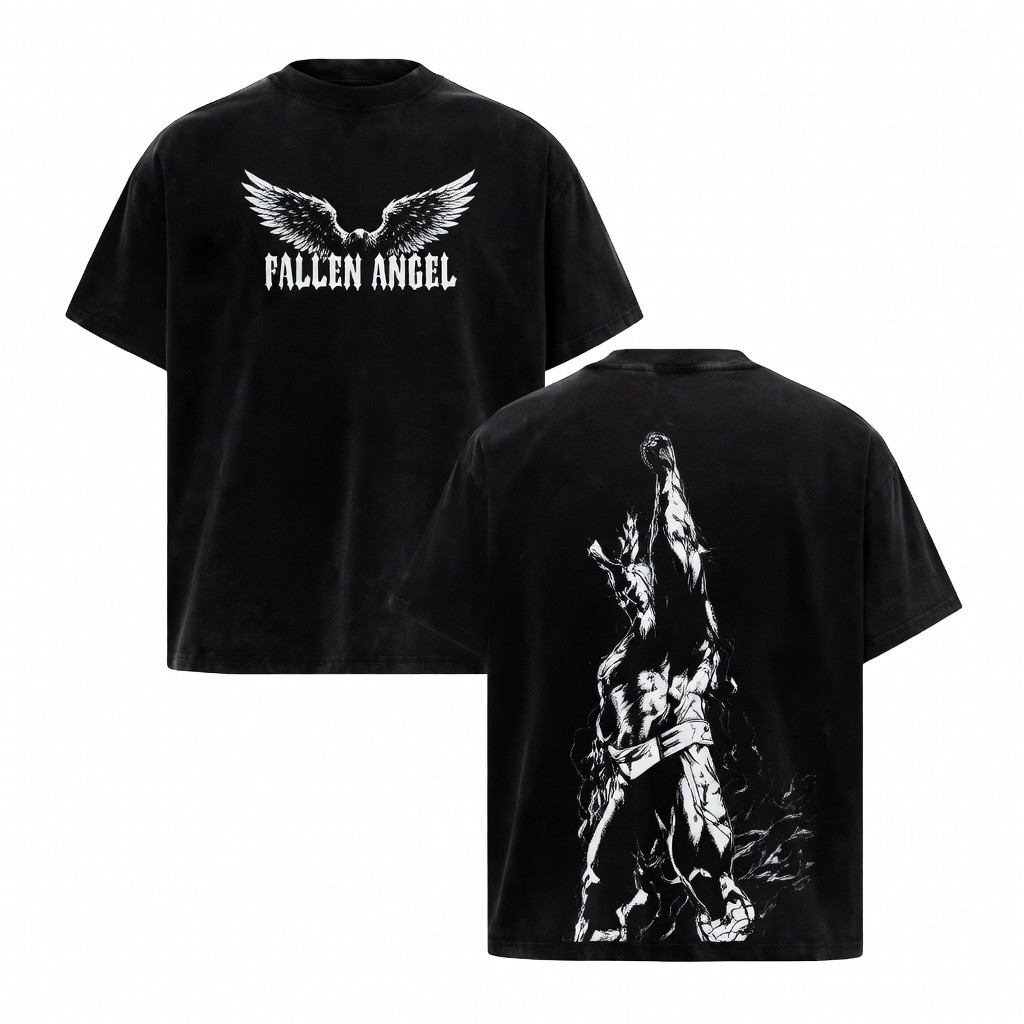 Gothic Thorn Cross Christian Faith Graphic Tee Shirt