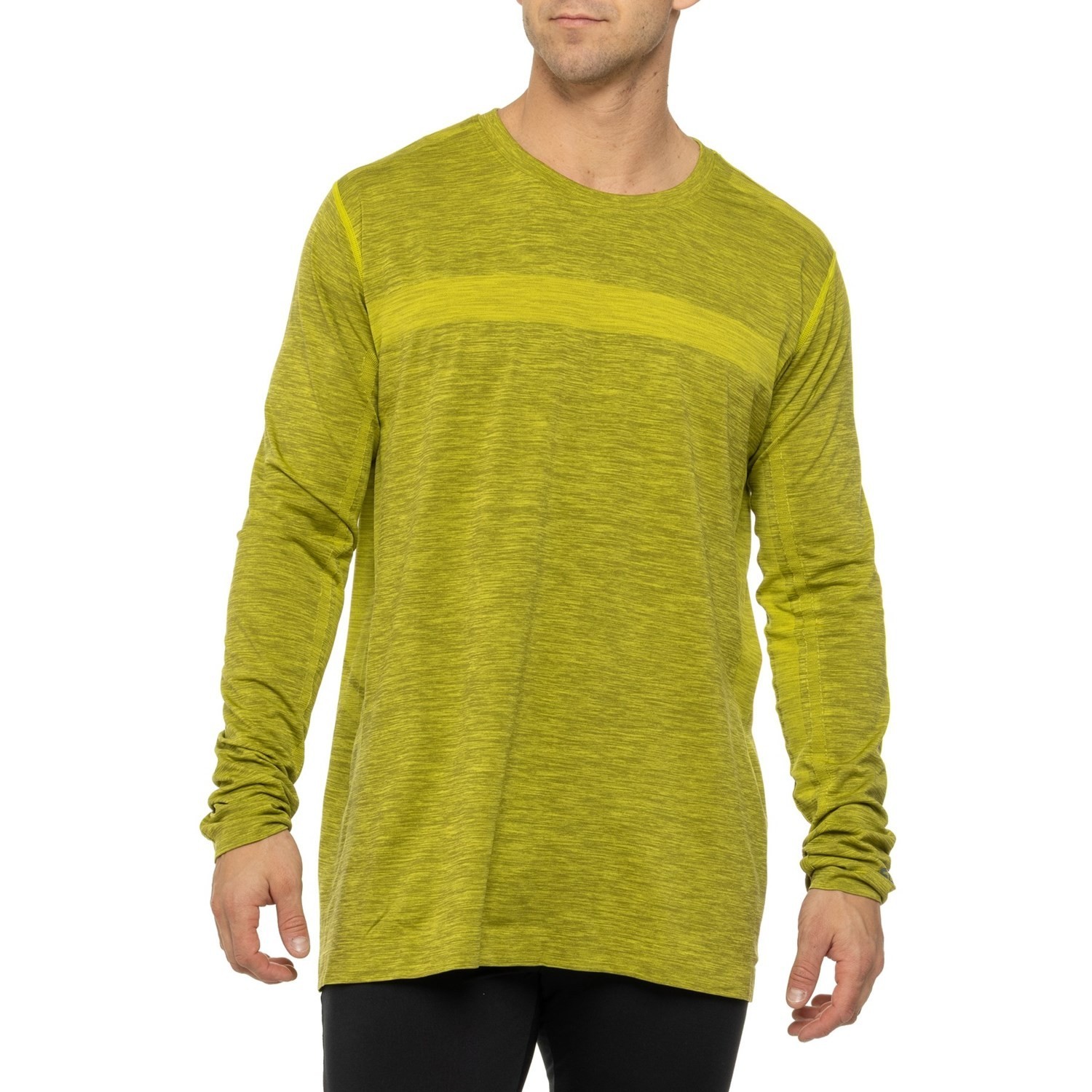 Stio Basis Seamless Midweight Base Layer Top Long Sleeve Men Sz XL Mustard gallery