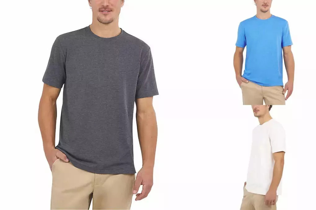 Lands' End Men's Tee Classic Fit 4-Way Stretch gallery