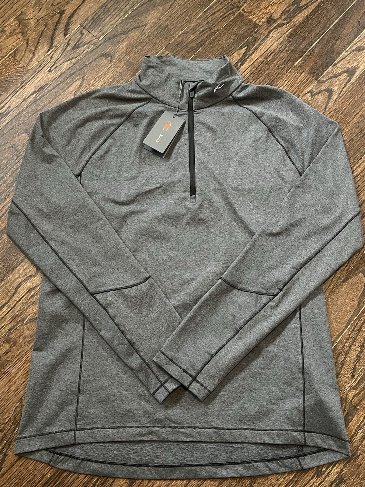 NWT KJUS Trace Midlayer Half Zip Grey Men’s Size XL 54 $229