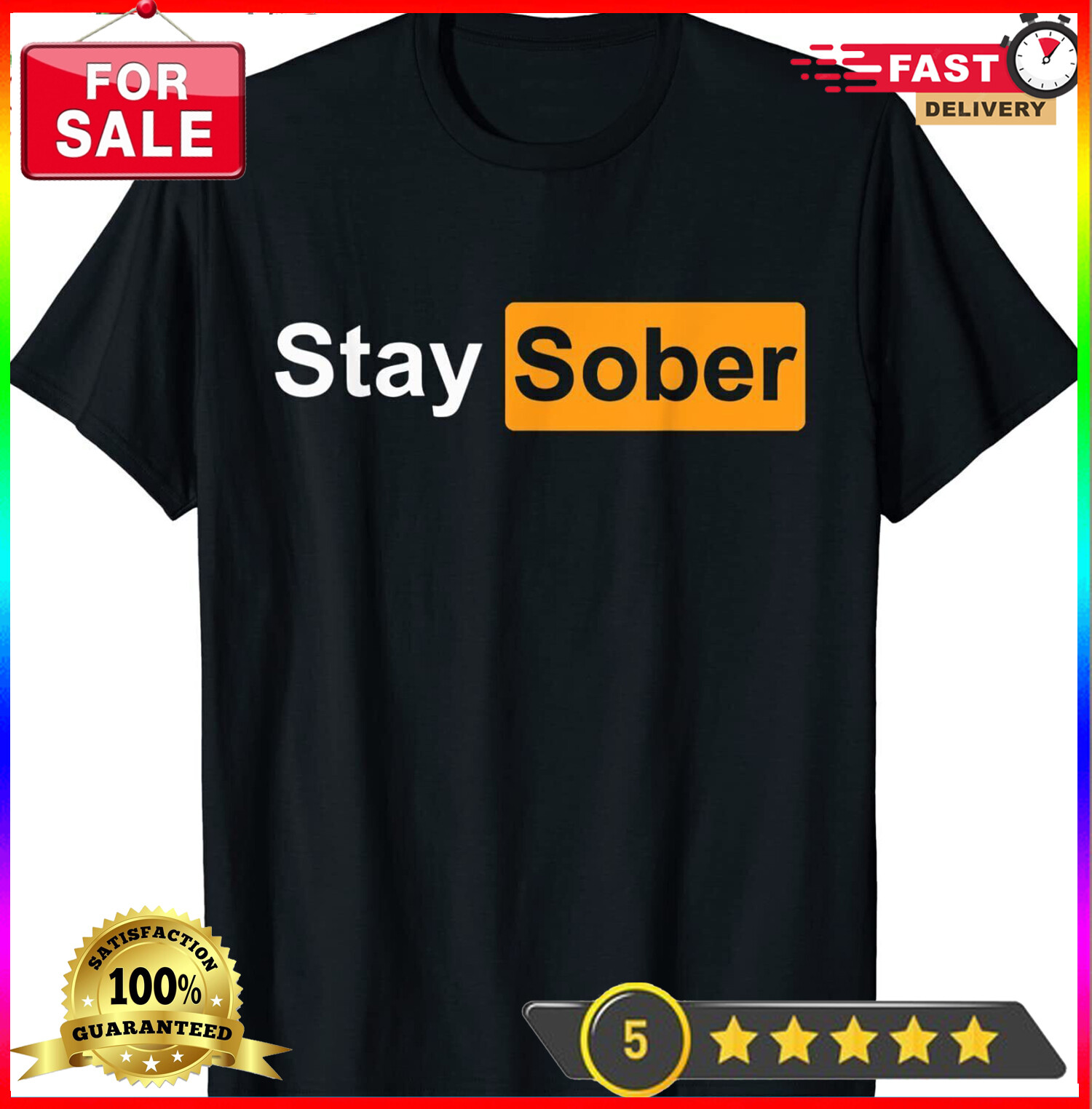 2025/NEW LIMITED Stay Sober Cool Design Great Gift Idea Premium T-Shirt Size S-5 gallery