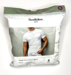 Goodfellow & Co Classic Crew-Neck T Shirts XXL (50/52) 4 PACK BRAND NEW 50% 0FF