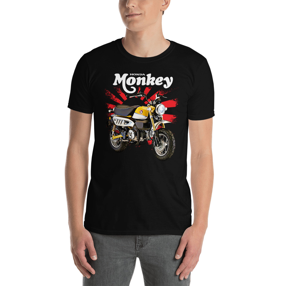 Monkey Bike (yellow) Rising Sun UNISEX Short Sleeve T-Shirt gallery
