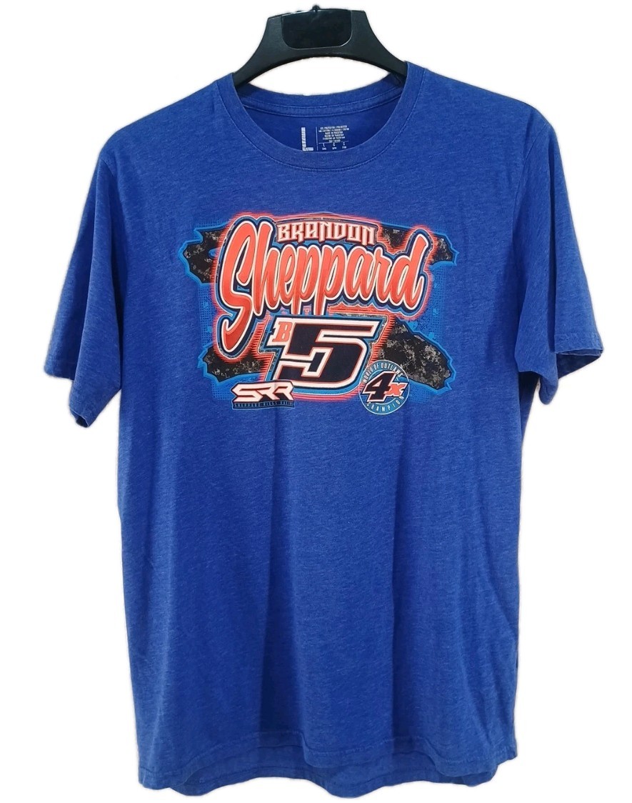 Brandon Sheppard B5 Racing Tee Shirt Adult Large Short Sleeve New Berlin IL