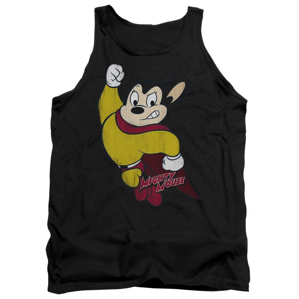Mighty Mouse Classic Hero Men’s T-Shirt Distressed Officially Licensed S-5XL Tee gallery