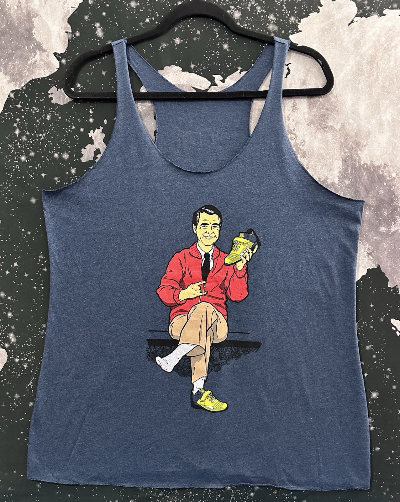 Barbell Voodoo Mr. Rogers’ Muscle Tank Shirt Good Conditon Size Large gallery