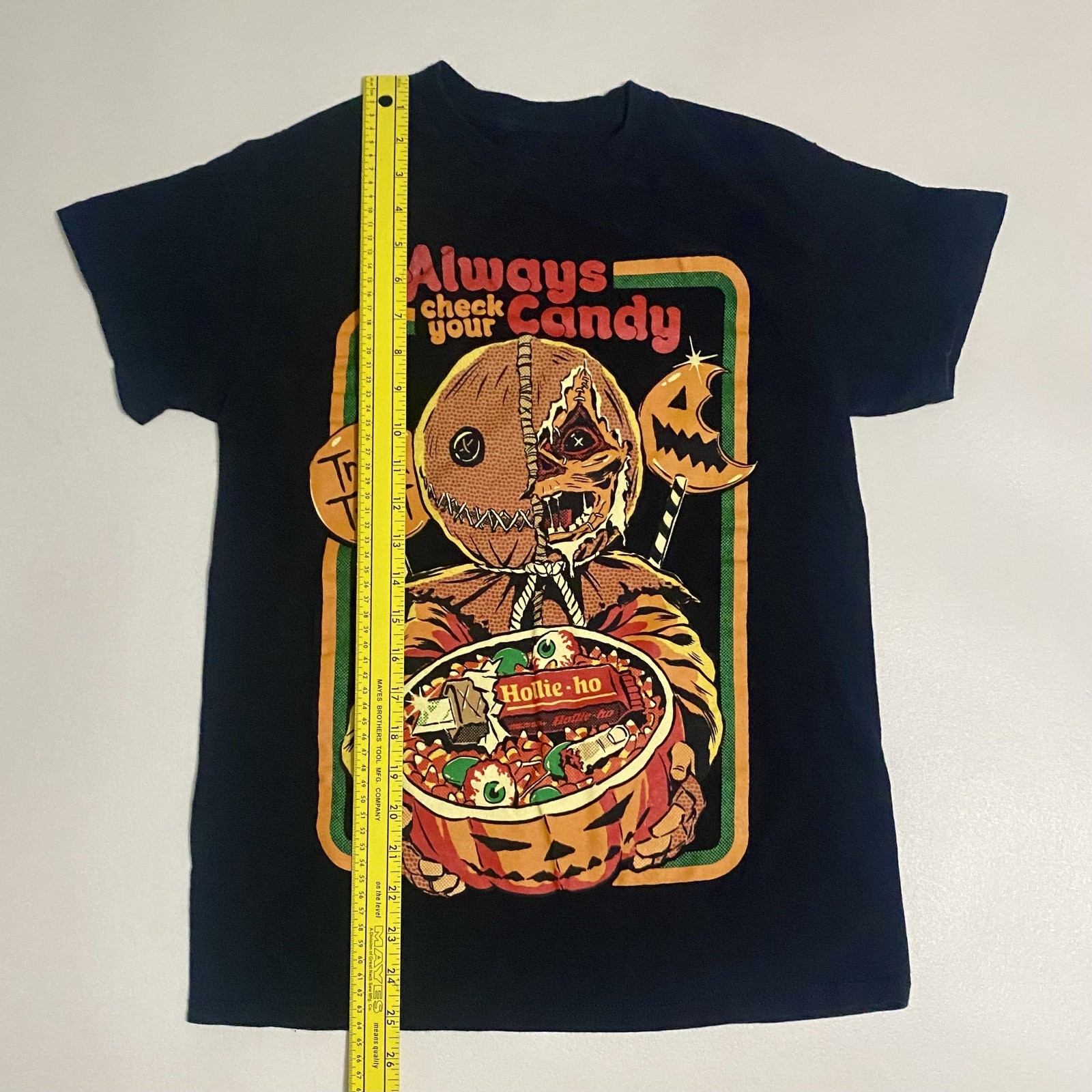 Trick r Treat Always Check Your Candy Halloween T Shirt Men's Small Spencers gallery