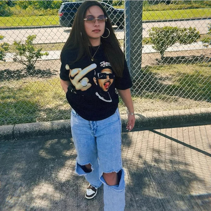 Chris Brown Finger Vintage Boxy Shirt oversized streetwear y2k breezy bowl gallery