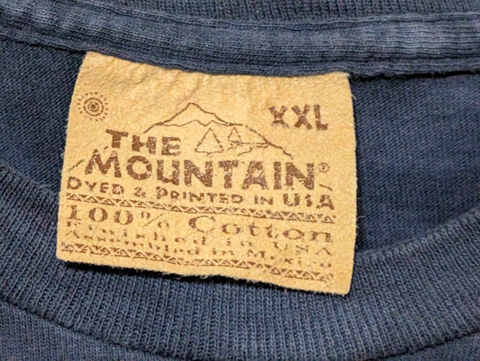 The Mountain Mens T-shirt Blue Vintage "Spirit Of The Eagle" 2XL #5905 gallery