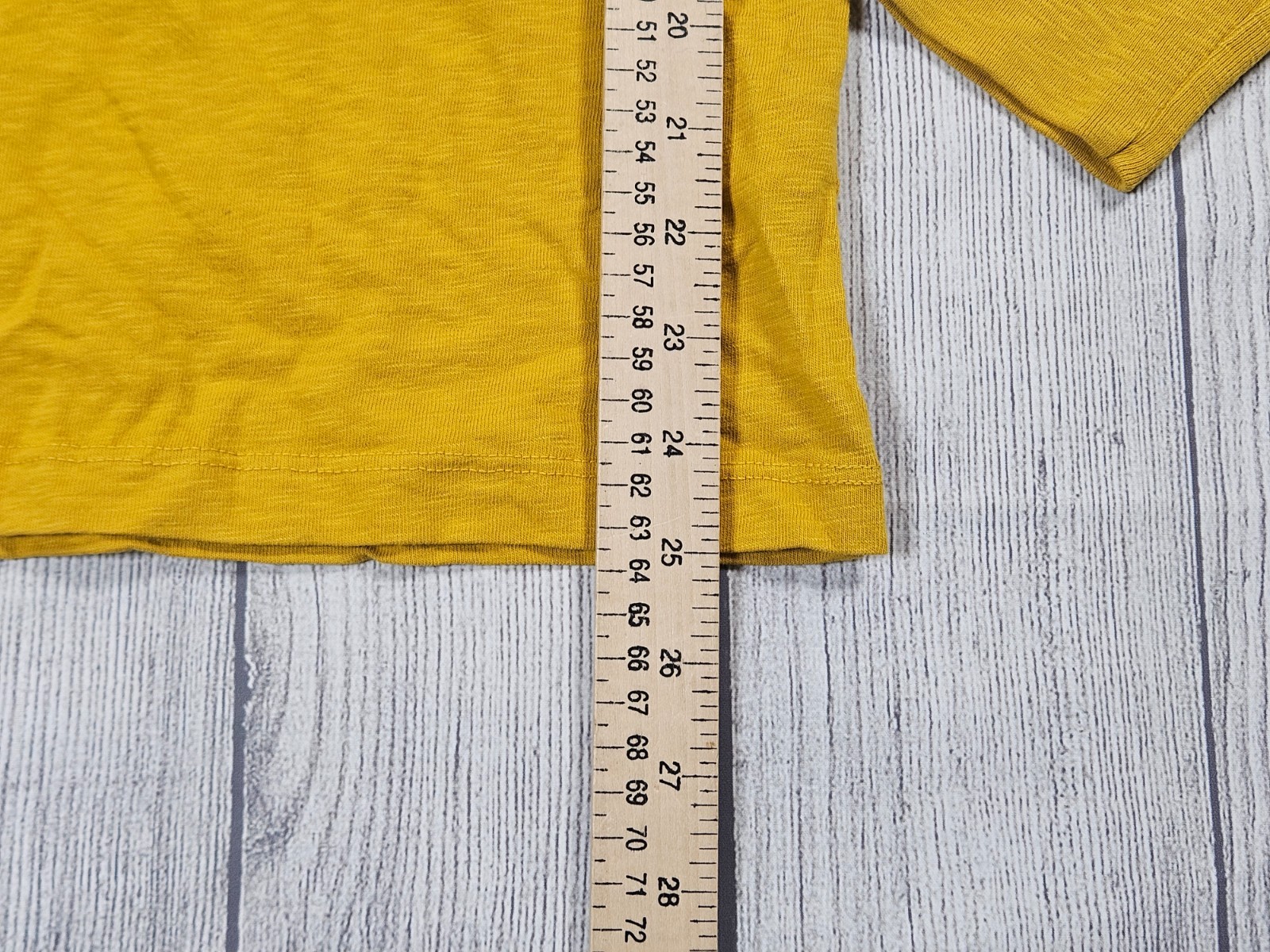 American Giant Classic Crew Neck Long Sleeve T Shirt Mens Large Mustard gallery