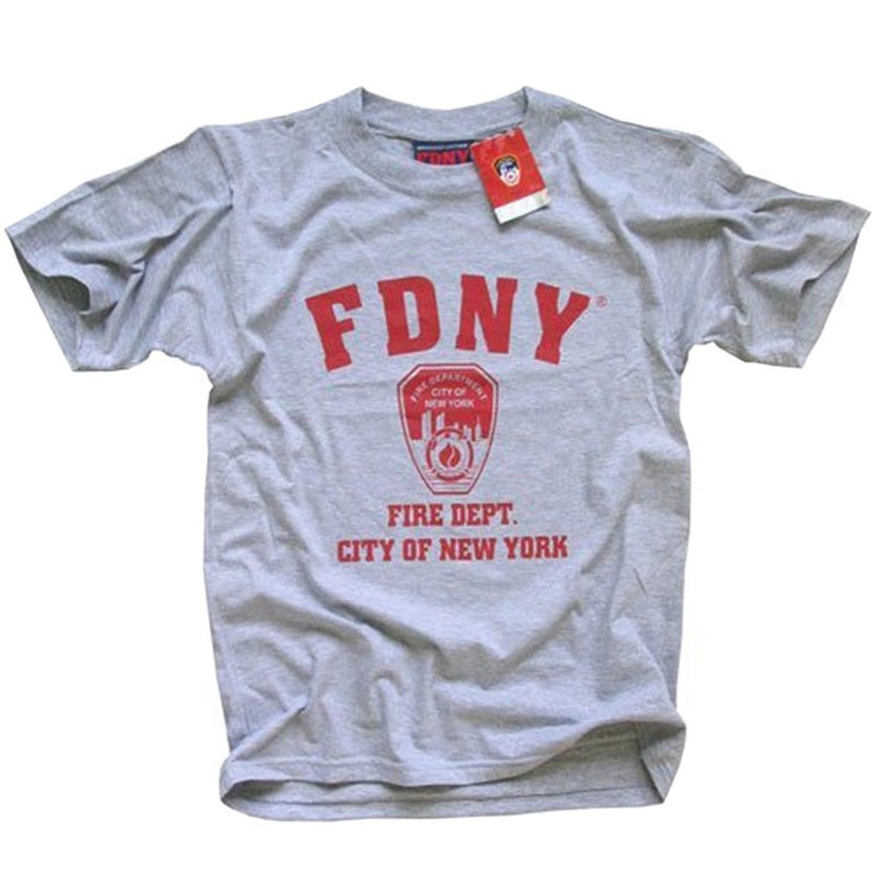 FDNY T-Shirt, Officially Licensed Crewneck New York Fire Department Athletic...