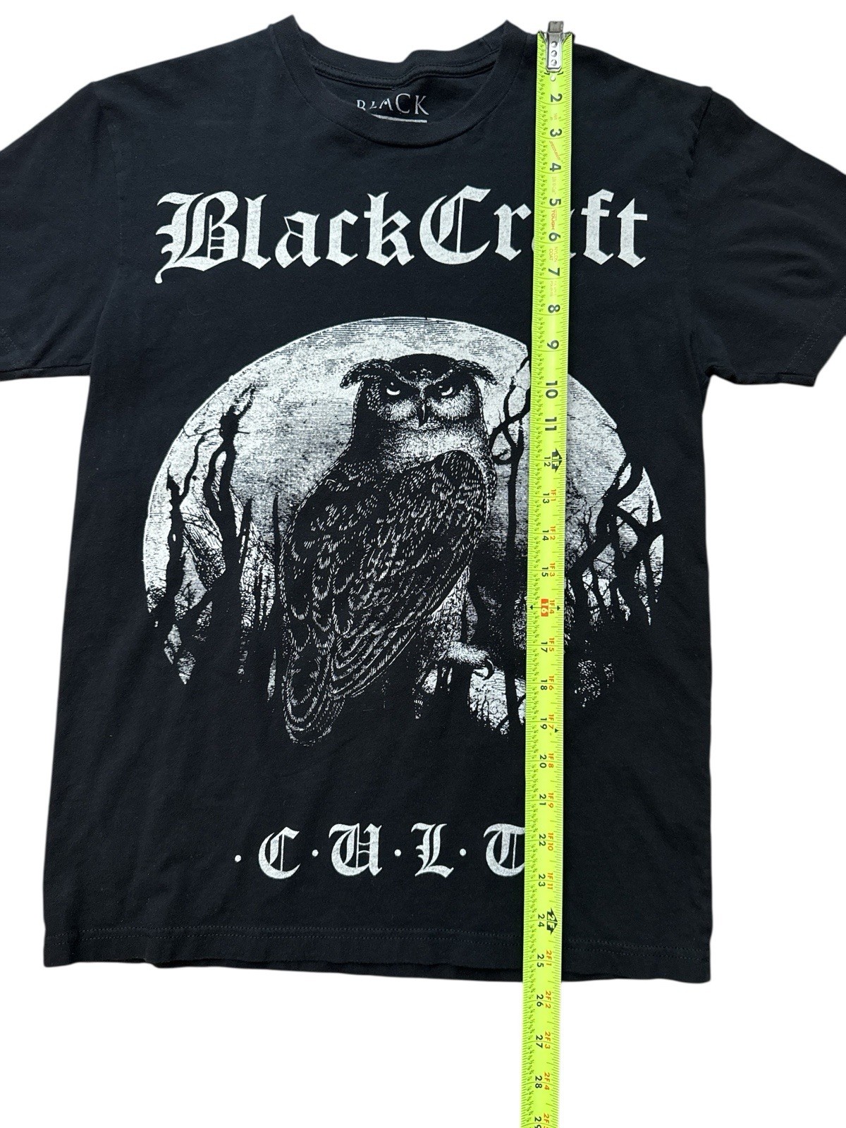 Black Craft Cult Men’s Unisex T-Shirt Size Small Owl Moon Shirt Witchcraft gallery