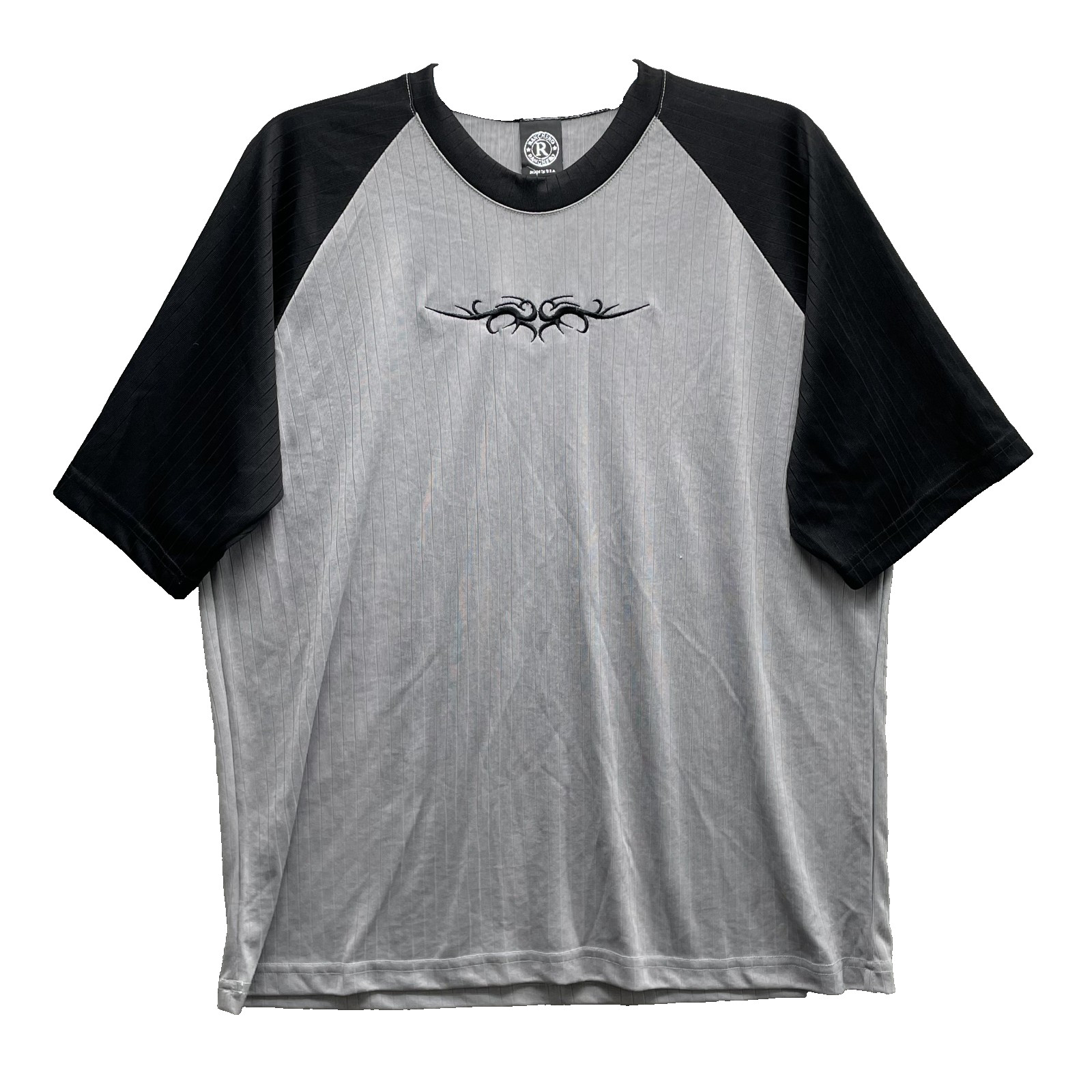 VTG Old Stock Ranchero Raglan Tee Large Grunge Tribal Biker Y2k Streetwear Rock gallery