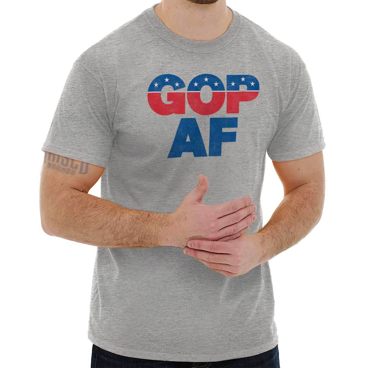 GOP AF Republican Conservative Right Wing Patriotic MAGA Classic T Shirt Tee gallery