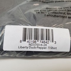 NOS Duck Camp LIBERTY DUCK Pepper Gray Men’s T-Shirt Size XXL Disco’d Graphic