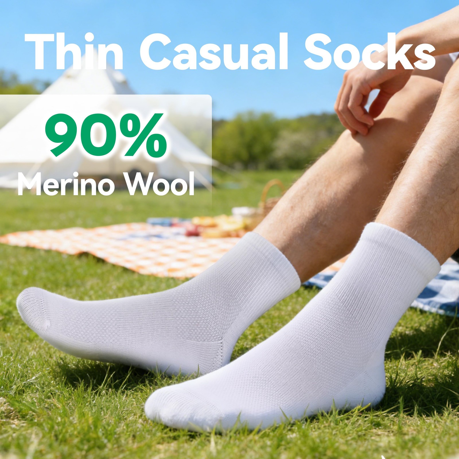 RZTT 90% Merino Wool Socks for Men 90% Merino Wool Socks Quick Dry Athletic L... gallery