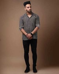 New! Pure Cotton Hand Block Print Short Kurta Pure Cotton for Men