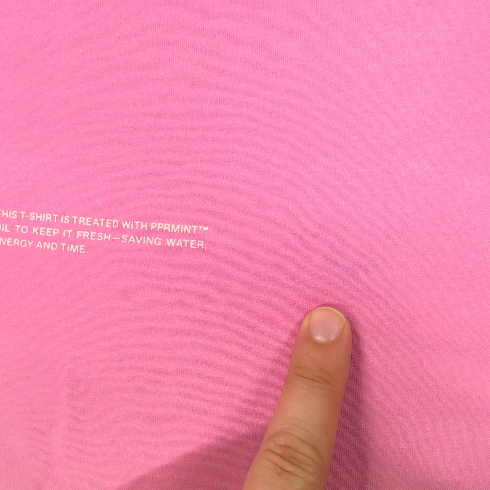 Pangaia Shirt Mens Medium Blush Hot Pink Ombre Fade Peppermint Minimalist Eco gallery