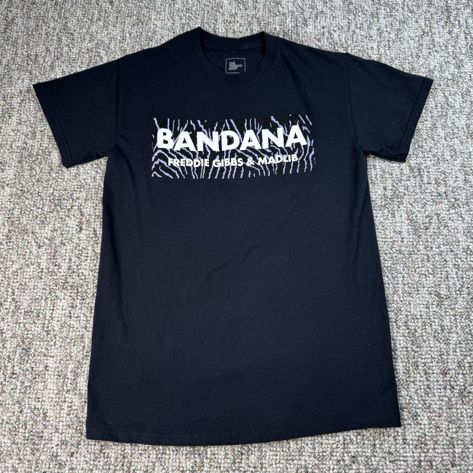The Thread Shop Shirt Mens Small Freddie Gibbs & Madlib Bandana Black