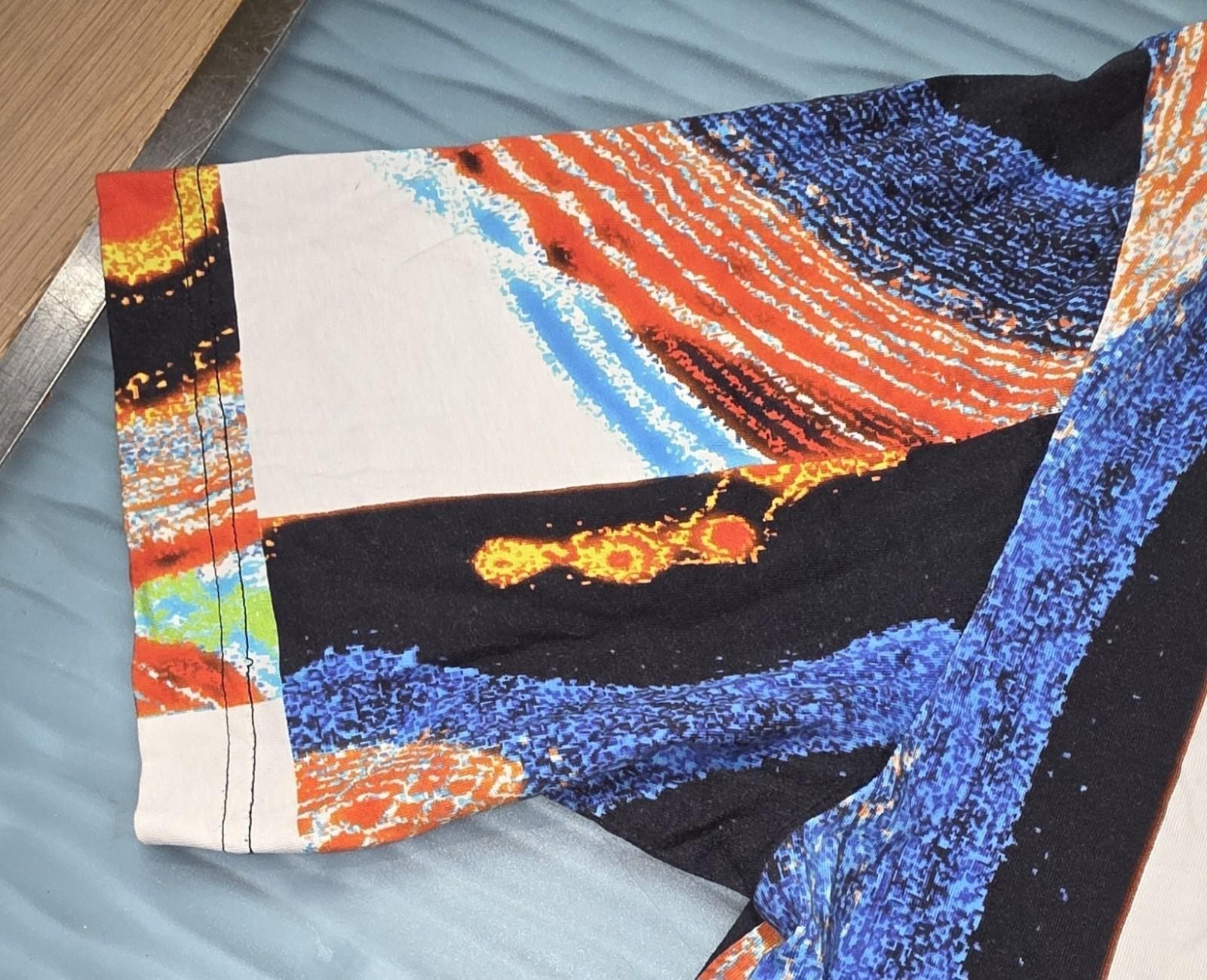 $521 Ambush Men's Black Cotton Multicolor Short Sleeve Crewneck T-Shirt Size L gallery