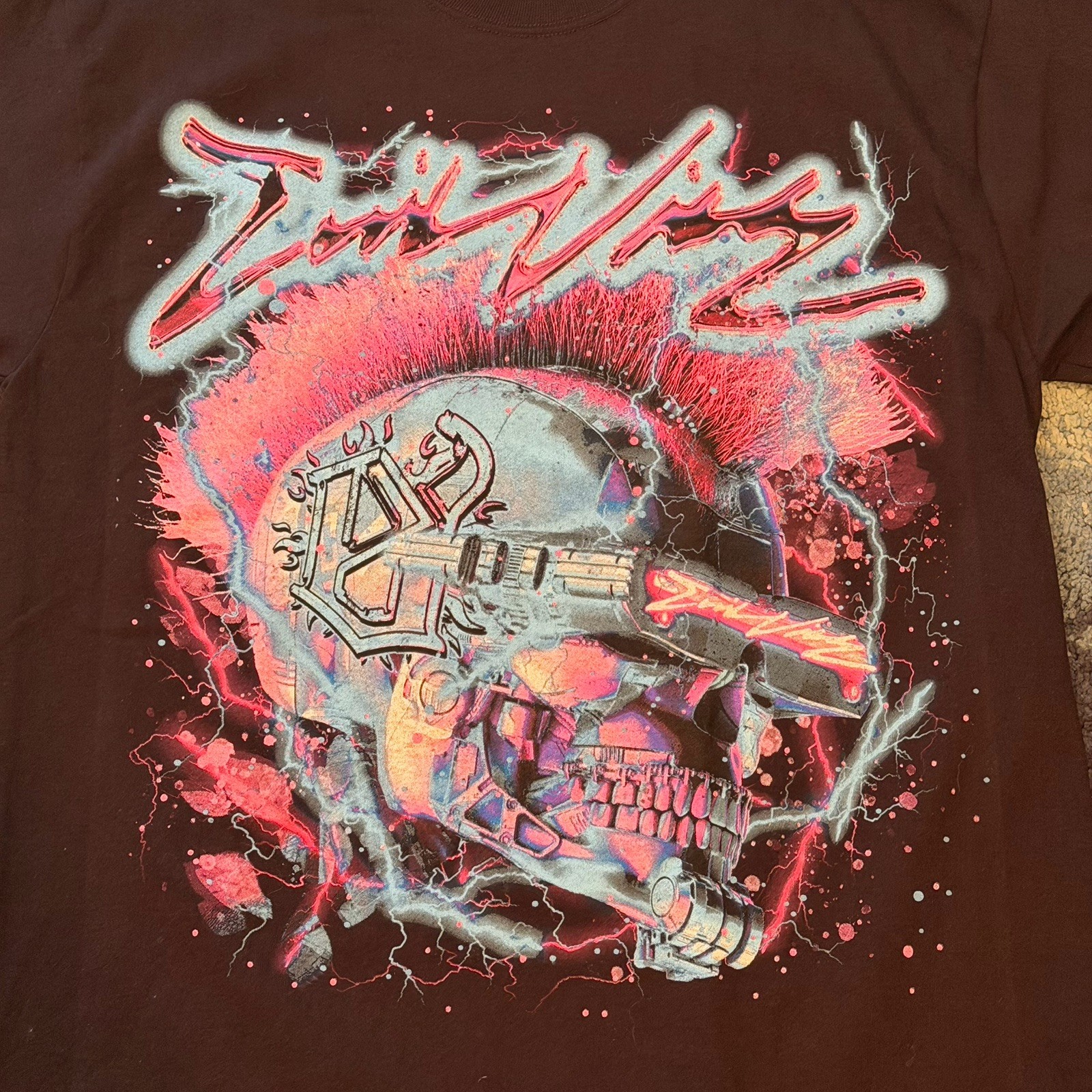 Evil Vice Neon Punk Black T-Shirt Men’s Large Streetwear Grunge Hype Urban gallery