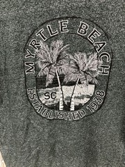 Green Myrtle Beach T-Shirt size large. Short sleeve. 60/40 cotton/poly. EUC.