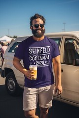 Seinfeld and Costanza 2028 Election – funny 90s tv show Xs-5x Unisex Soft Tshirt