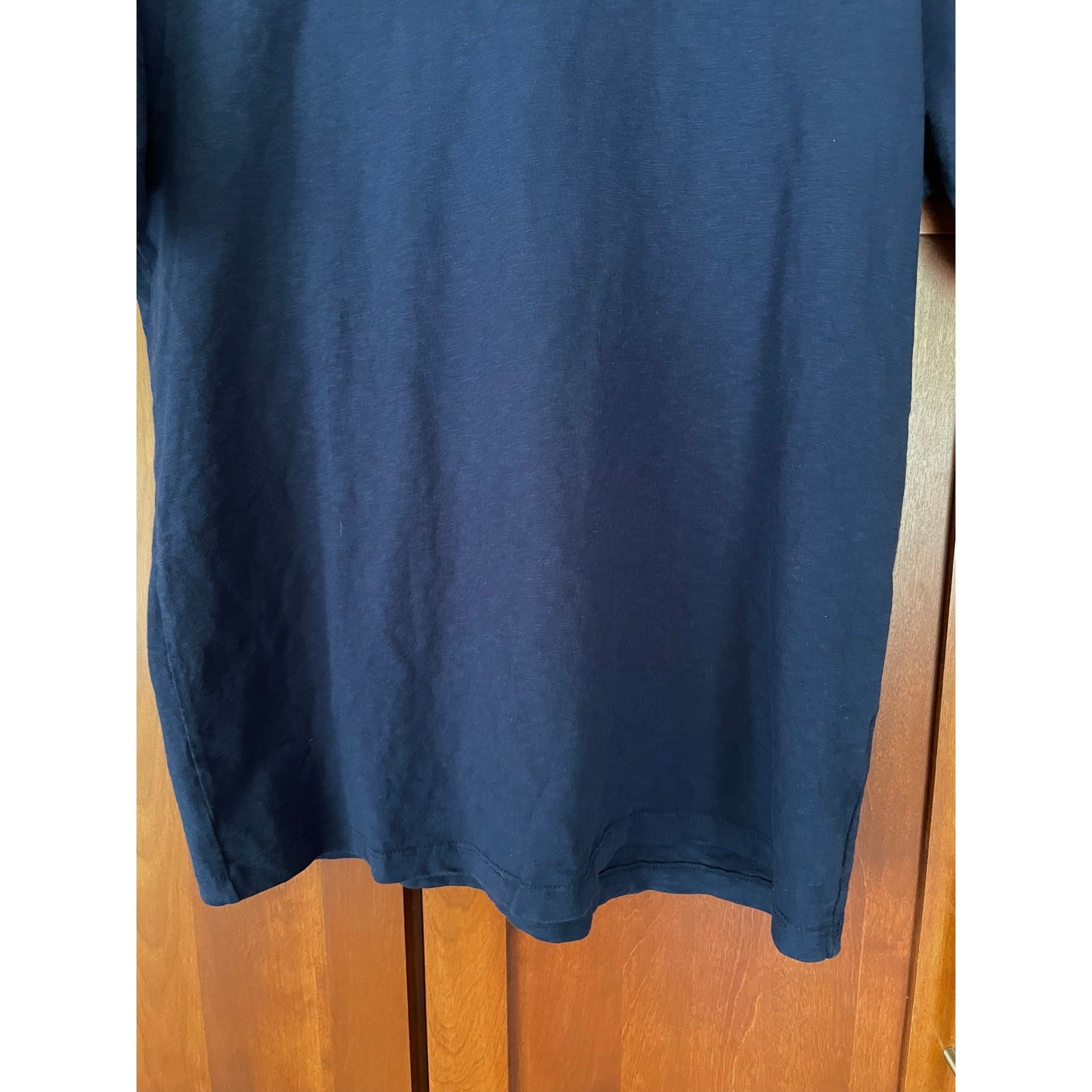 American Giant Premium Slub Tee Shirt Crew Neck Short Sleeve Navy Size Large gallery