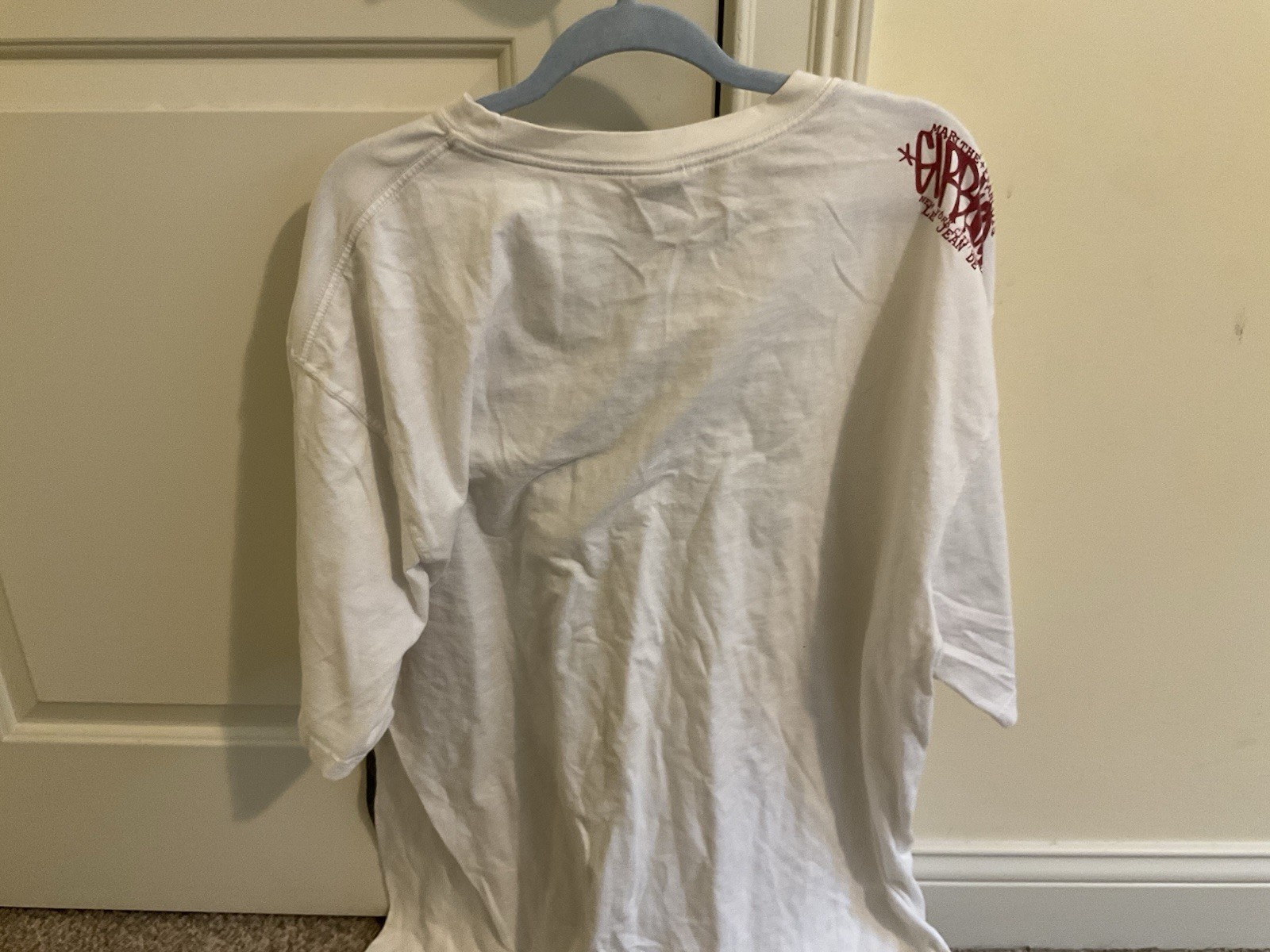 RARE Vintage marithe francois girbaud Road Sign Double Side shirt NYC Paris 2X gallery