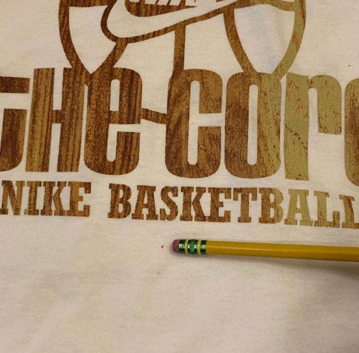 Nike Basketball, True to the Core, White Adult XL Graphic Swoosh Logo Tee Shirt gallery