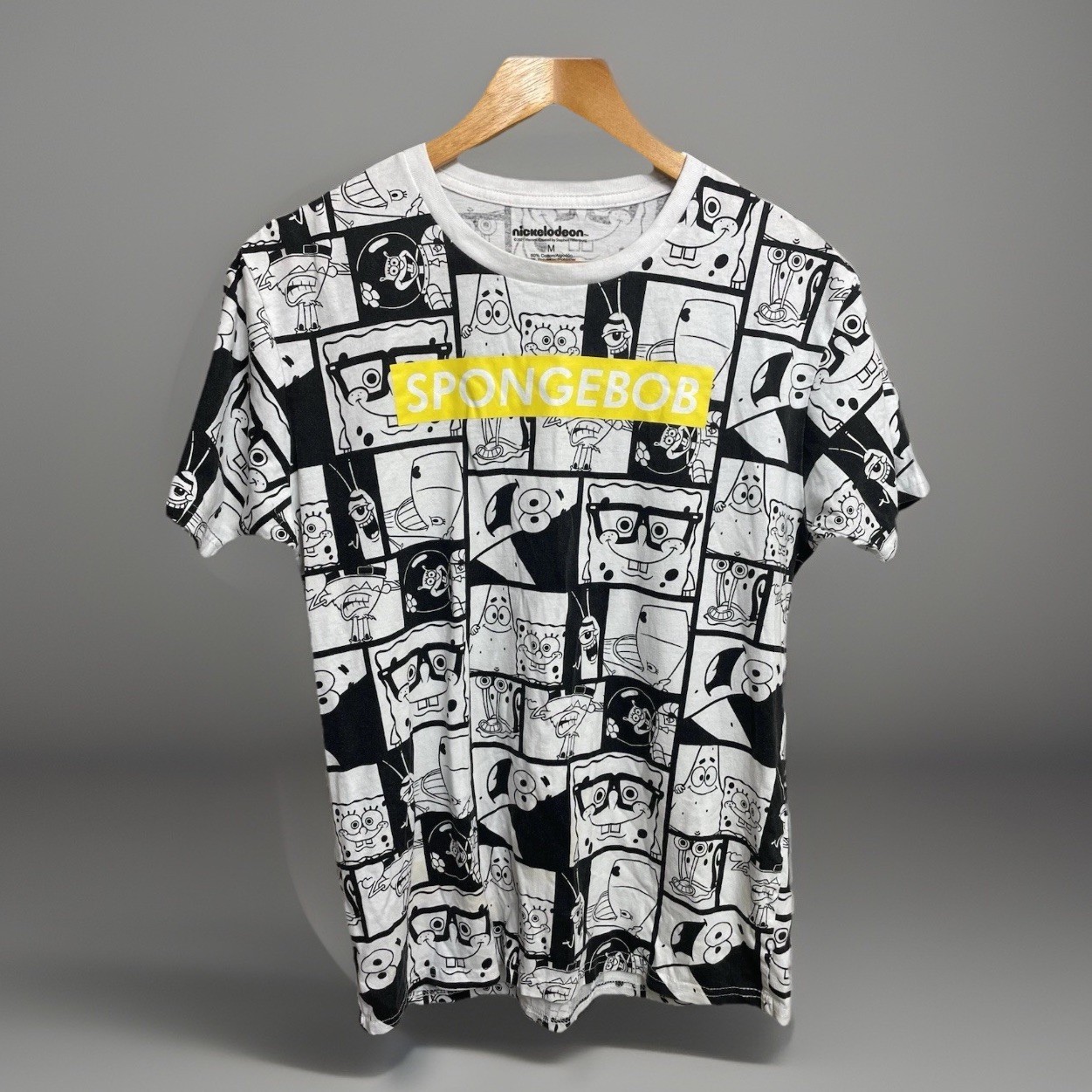 Nickelodeon Sponge Bob Square Pants T Shirt Sz M Comic Strip Blocked gallery