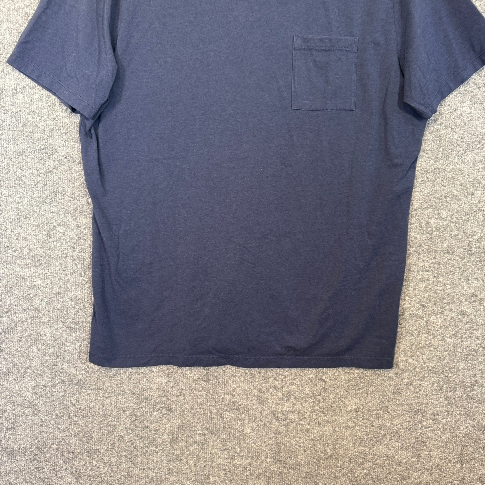 Tommy John Shirt Mens Large Blue Crewneck Pocket Tshirt Pima Cotton Modal Blend gallery