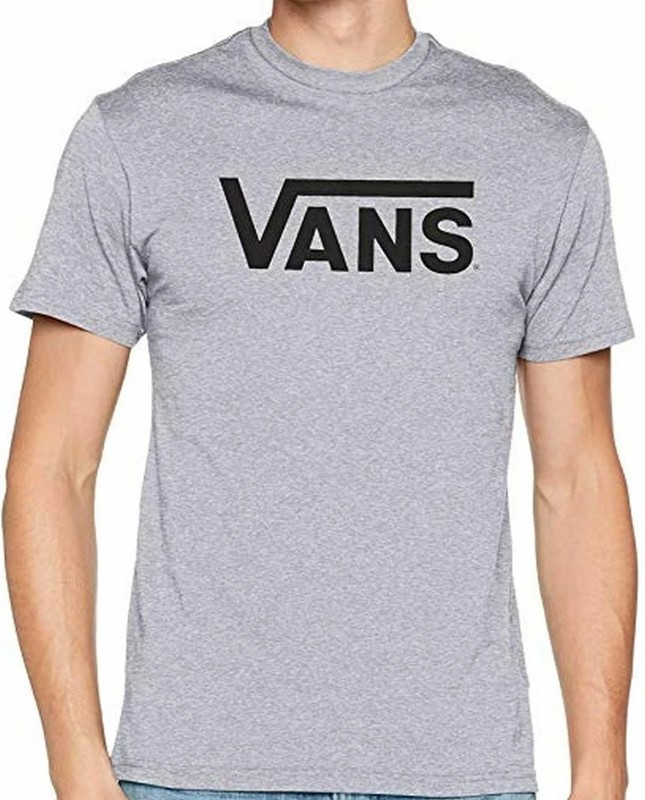 Vans Men’s Classic Logo T-Shirt Gray/Black Size Medium NWT