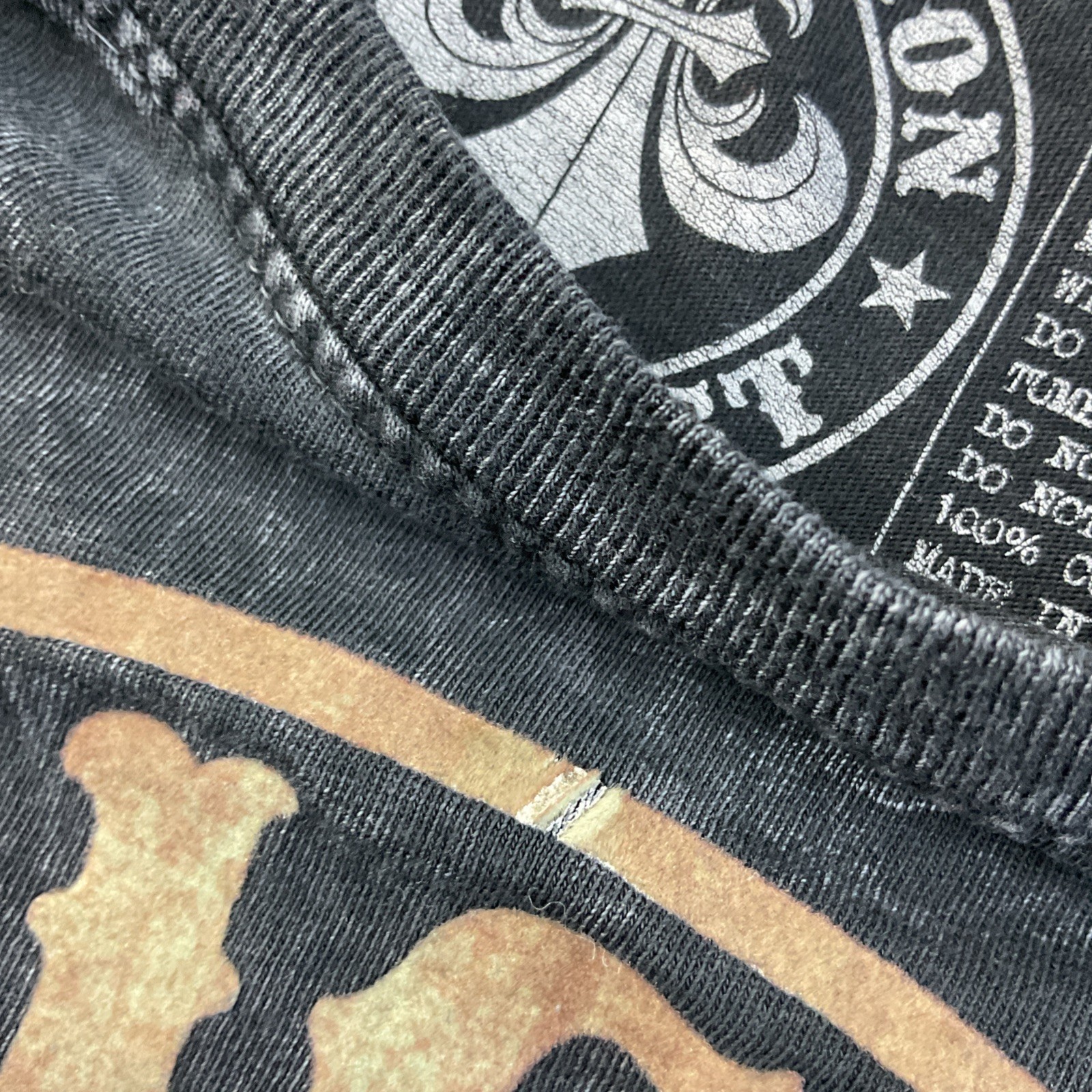 Affliction T-Shirt Sz XL Big Logo Distressed Black Y2K Grunge Retro Short Sleeve gallery
