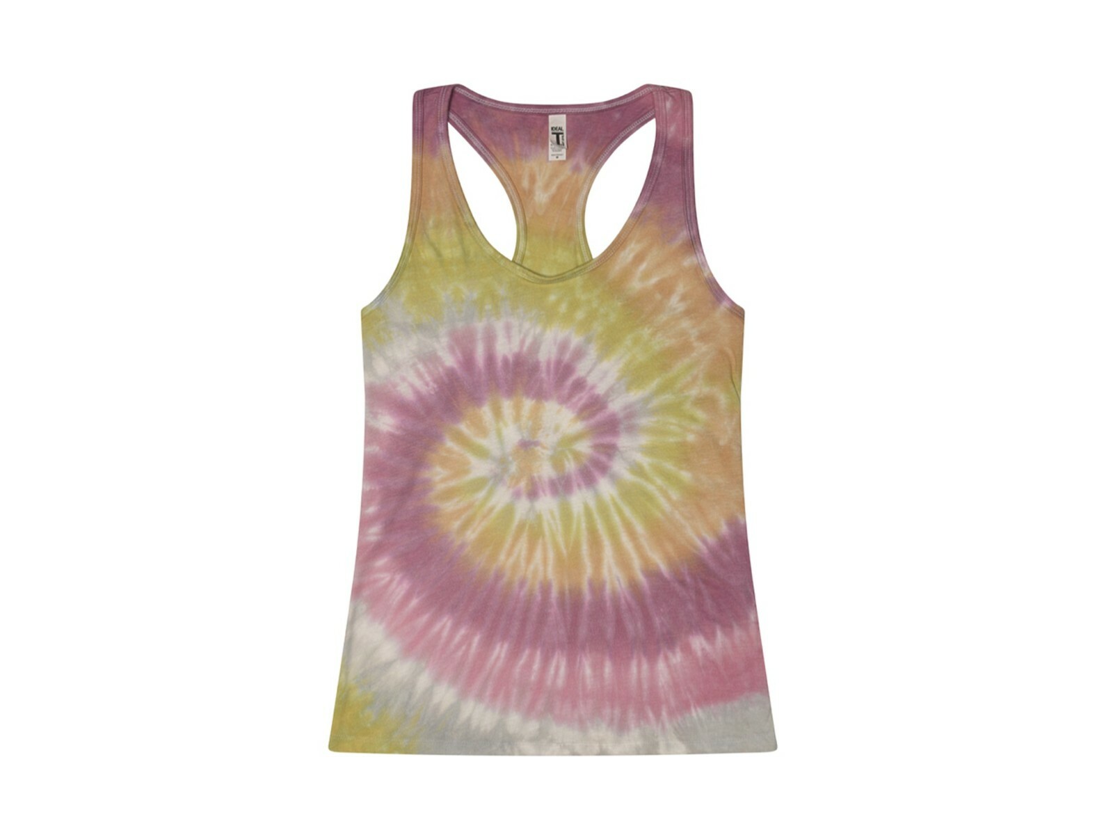 Multi-Color Tie Dye Racerback Tank Top Sleeveless T-Shirt Adult XS -XXL Cotton gallery