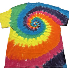 Liquid Blue Freedom Multi color Tie Dye T-Shirt Size Large Made In USA New
