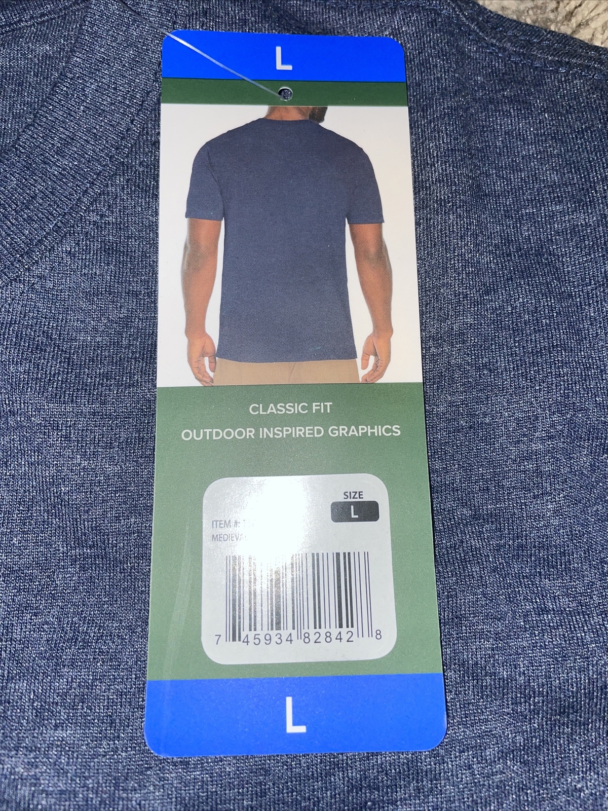 New Mens ORVIS Blue Tee Shirt Size Large gallery
