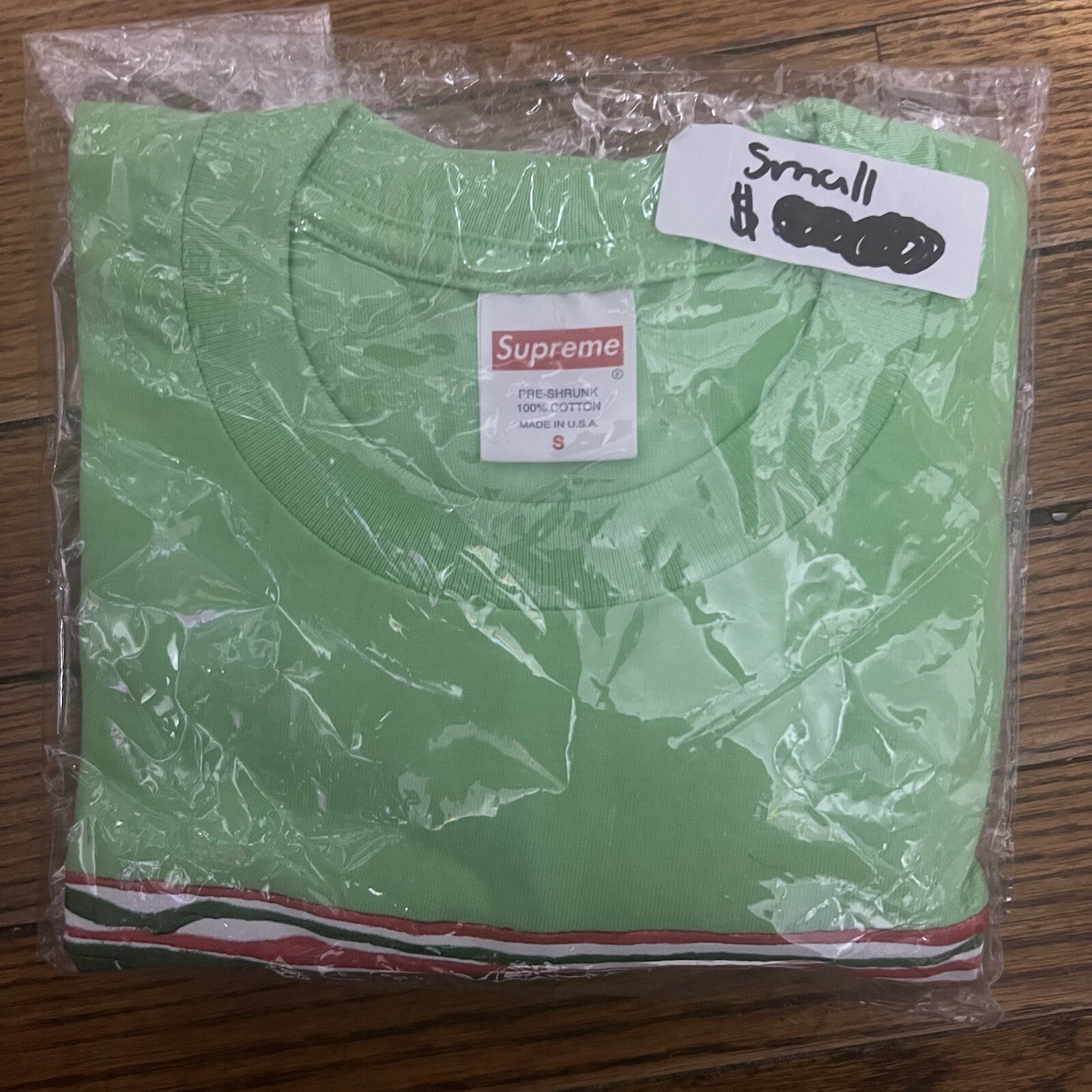 Supreme Mask Invincible Tee Lime Size: S gallery