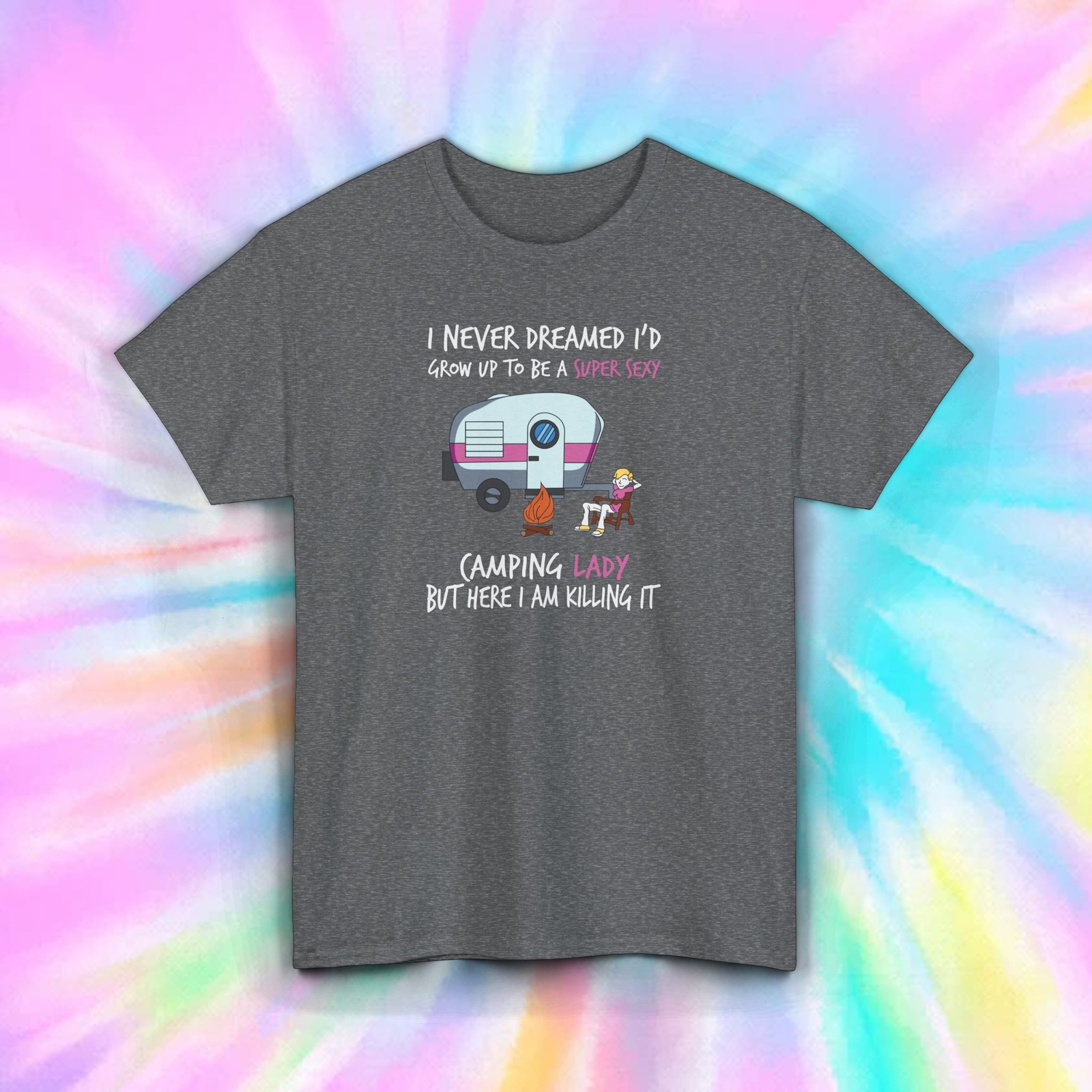 Funny Camping T-Shirt Camper RV Outdoor Adventure Gift S-5XL gallery
