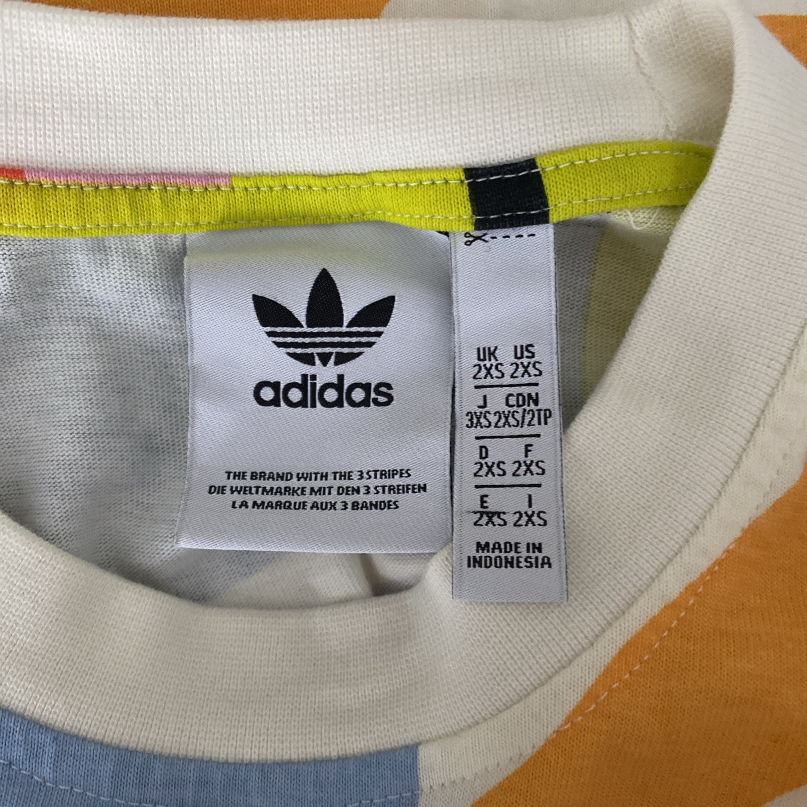 Adidas Love Unites AOP Multicolor Camo Tee T Shirt Short Sleeve XXS 2XS gallery