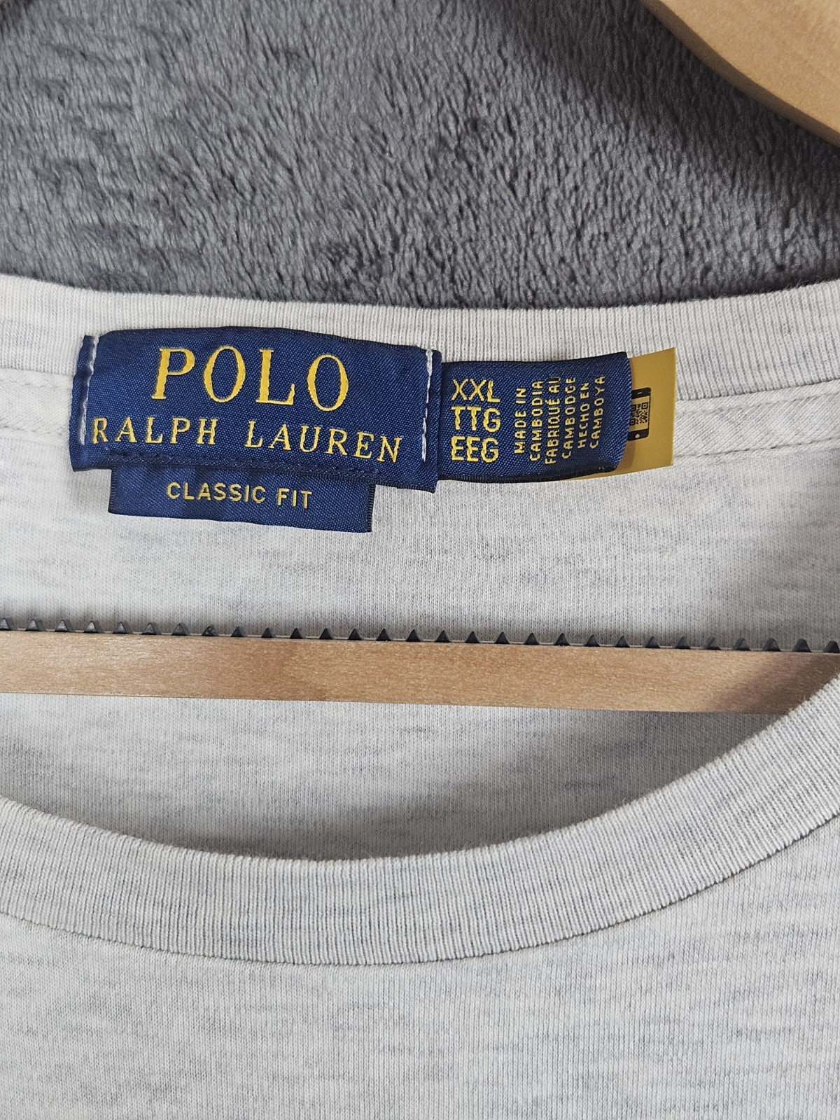 Polo Ralph Lauren Classic Fit T-shirt Grey Men's Size XXL Multicoloured Logo gallery