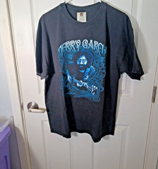 Winterland Jerry Garcia Grateful Dead Black W Blue Graphic Tee Crew Neck XL