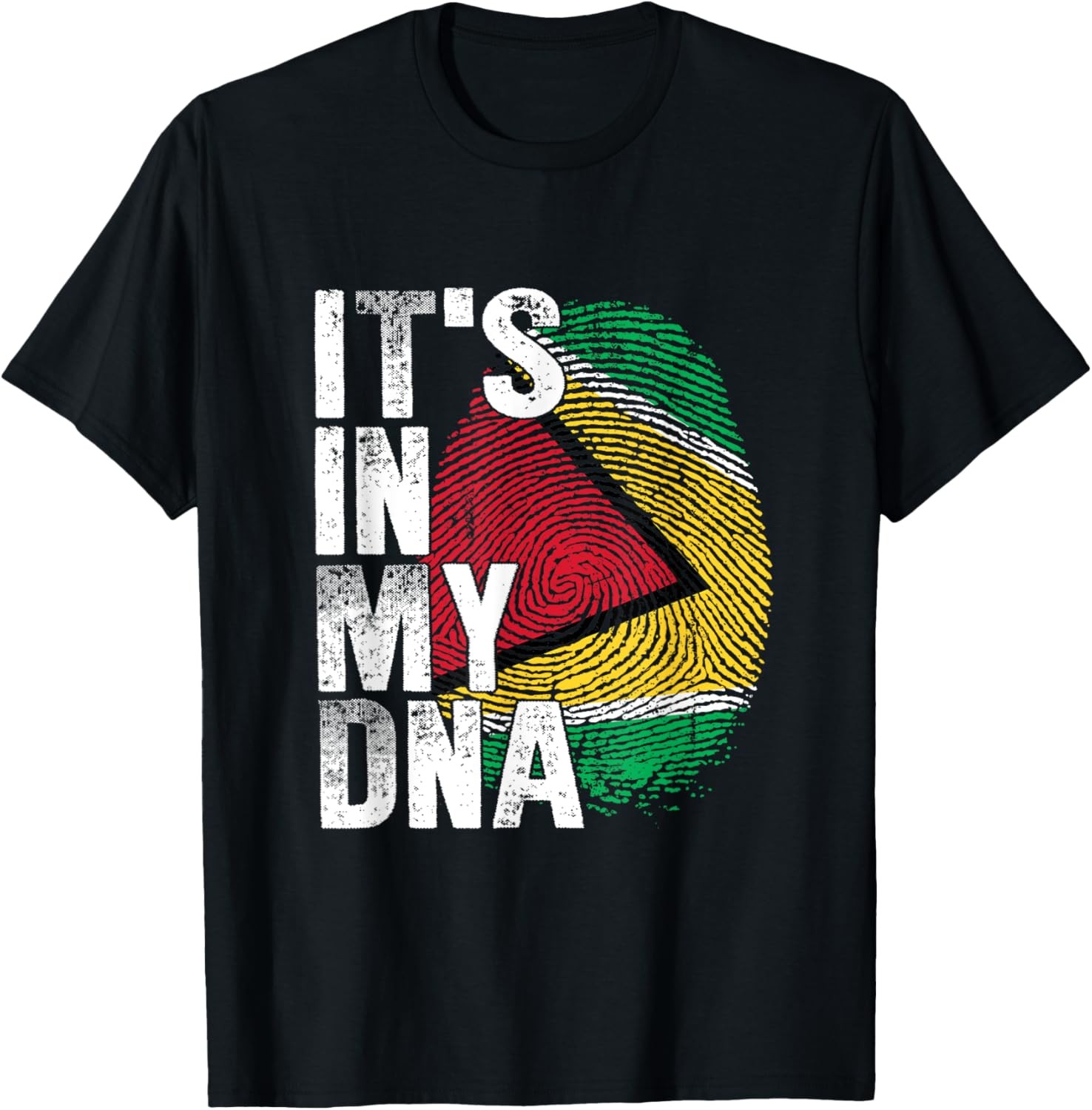 IT’S IN MY DNA Guyana Flag Pride National Country Roots T-Shirt