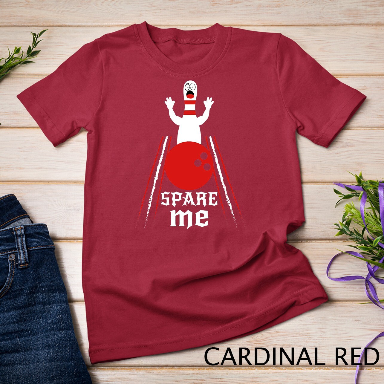 Spare Me - Funny Bowling T-Shirt For Bowlers and Bowling Fan Unisex T-shirt gallery