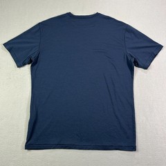 Peter Millar Excursionist Flex Performance Merino Tee Mens Medium Navy Blue Crew