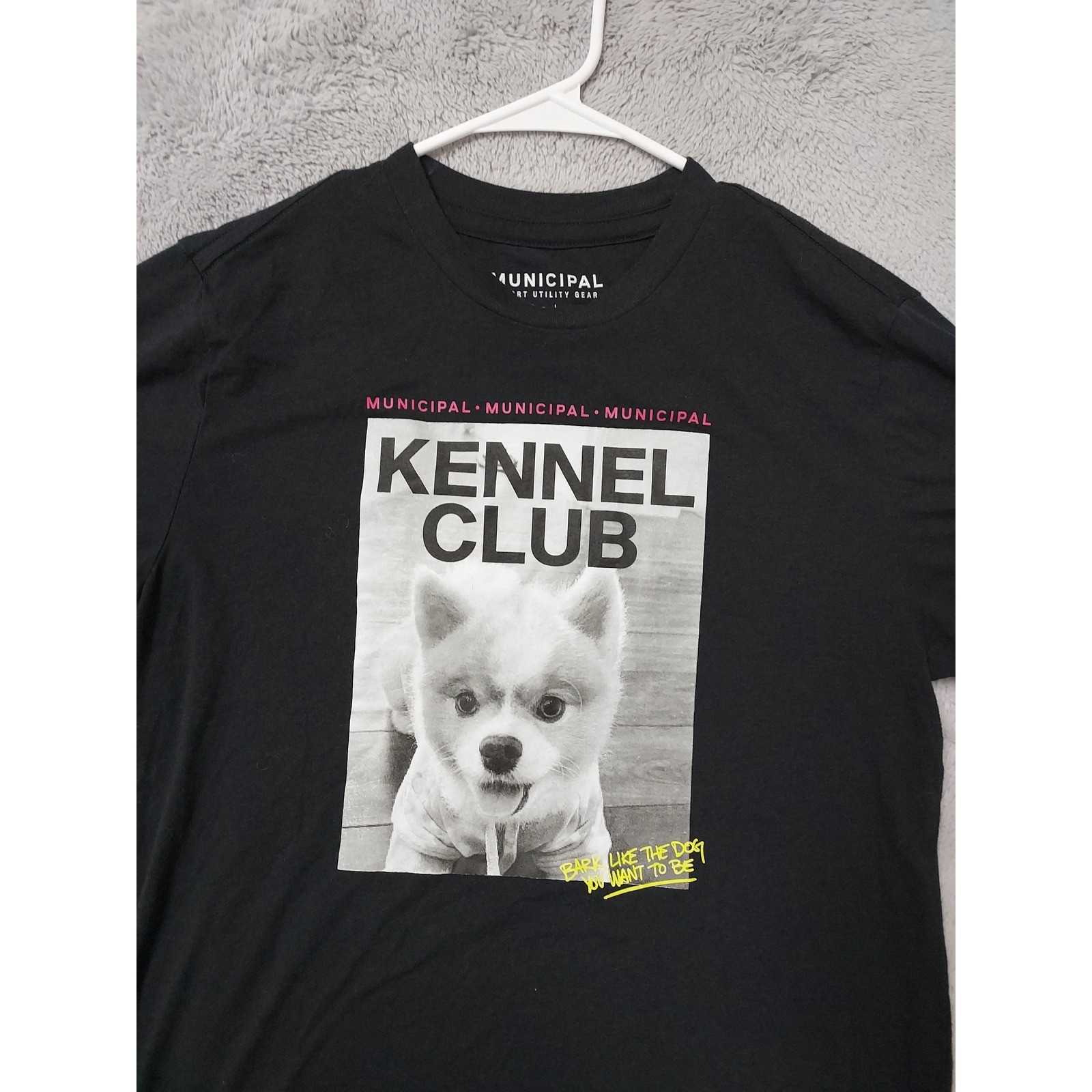 Municipal Shirt Mens Small Kennel Club Graphic Dog Sport Utility Gear Black S gallery