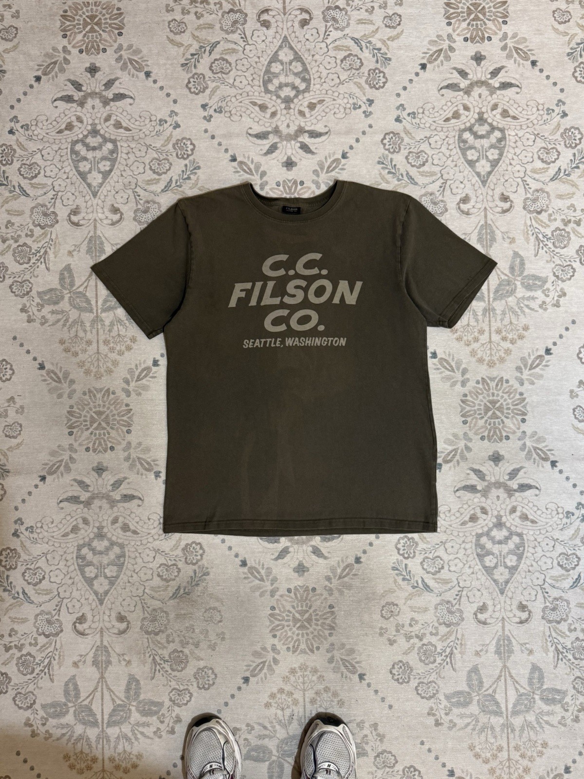 Vintage Filson Outdoor Company C.C. Filson Co. Graphic Tee Brown Size Large gallery