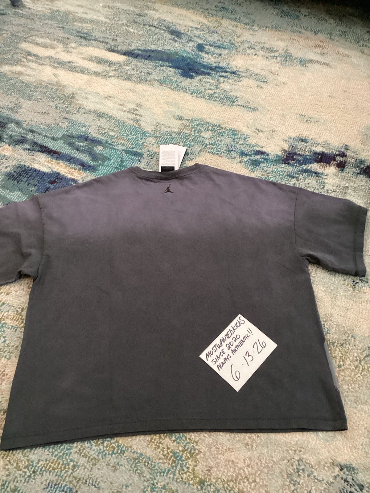 NWT Nike Air Jordan Shooting Graphic Anthracite Loose Fit T-Shirt Men’s Sz XL gallery