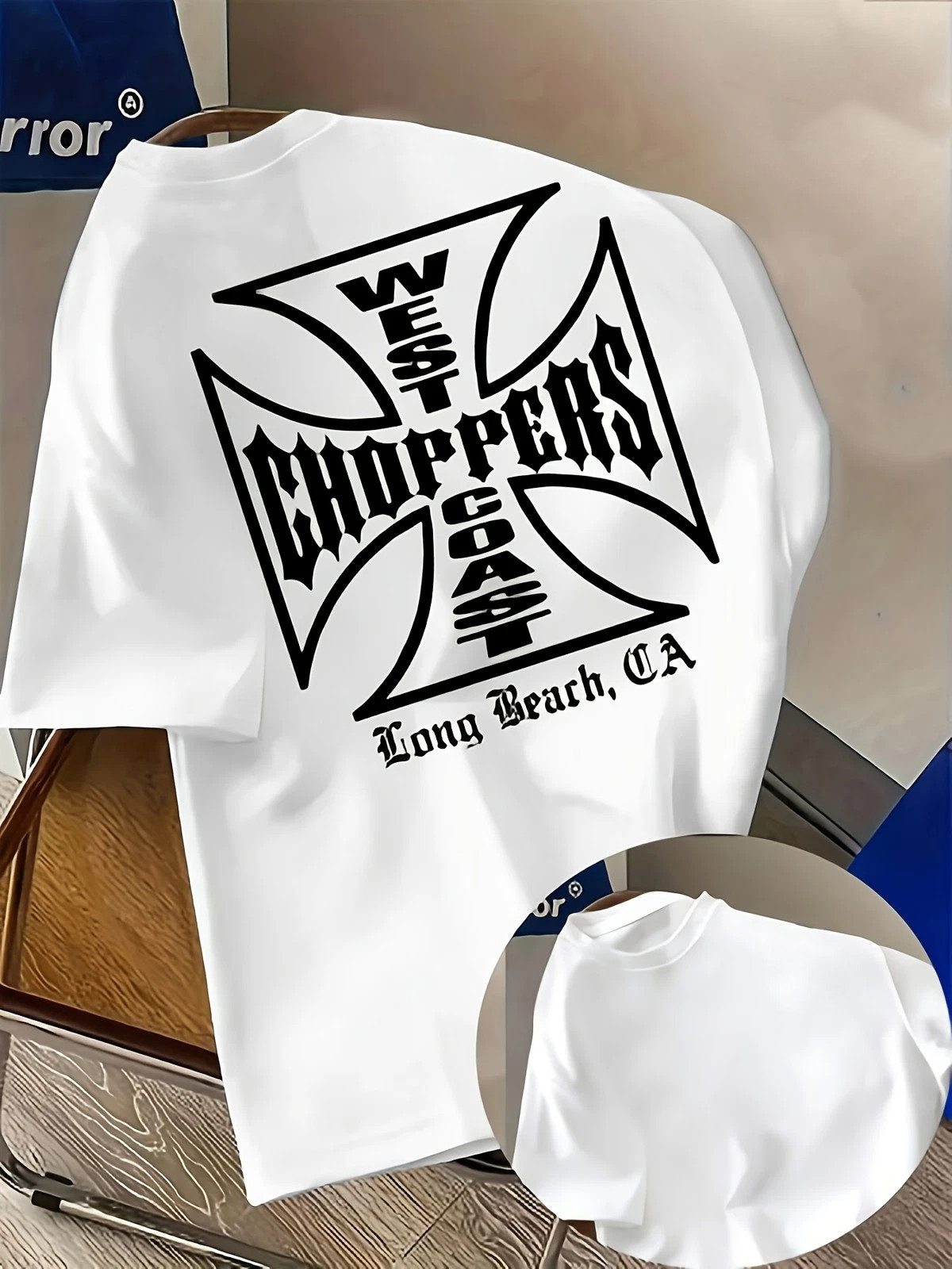 Men'S Trendy T-Shirt Featuring a Unique West Coast Choppers Letter Print shirt gallery
